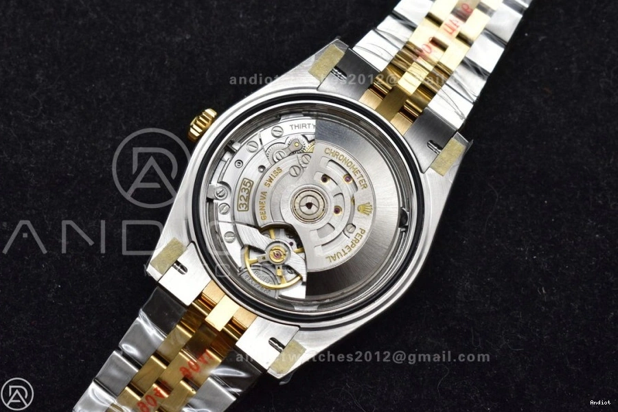 on Dial ARF SS YG SH3235 YG Edition (Gain Jubilee Gray DateJust 41 126333 Best SS 904L Weight) Roman Bracelet Steel Green 1:1 0114